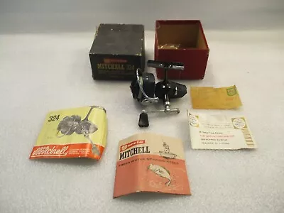 VTG Garcia Mitchell 324 Spinning Reel With Original Box Fishing/paper Work • $24.99