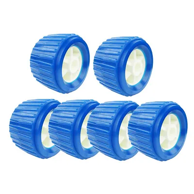 $71.45 • Buy Set Of 6 Trailer Roller Ribbed  Roller Replace Part 110x75x19mm New