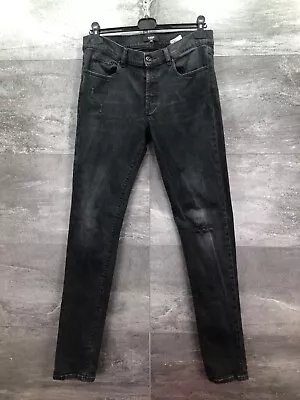 VERSACE Versus Black Men’s Denim Rare Luxury Jeans Pants Logo Size 32 • $115