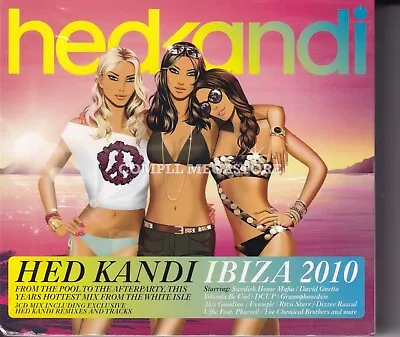 Hed Kandi Ibiza 2010 - New & Sealed 3cd (2010 Eu) Gus Gus The Chemical Brothers • $19.50