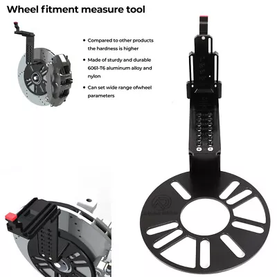 Wheel Fitment Universal Offset Tool 4 5 Lug Pattern Measurement Gauge Hub Tool • $44.39