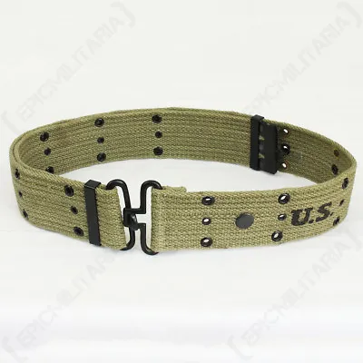 £17.45 • Buy WW2 US Olive Pistol Belt - Repro American Army Uniform Soldier Military USA New