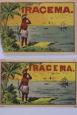Vintage Made In Sweden Iracema Matchbox Label Set • $10