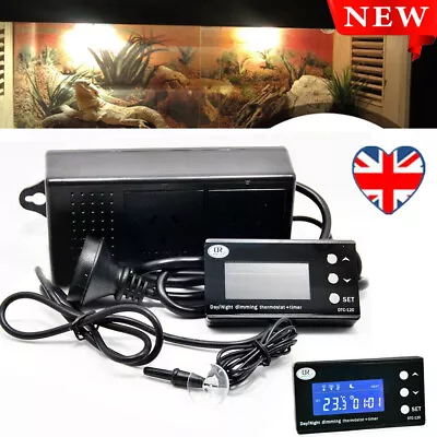 Digital Thermostat Day & Night Dimming With Socket Timer Aquarium Heat Incubator • £31.69