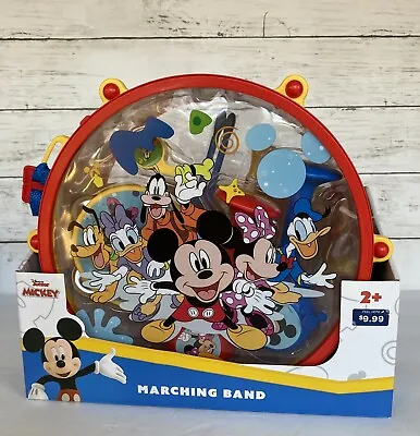 Disney Junior Mickey Mouse Toy 10 Piece Marching Band Drum Set New Sealed Box • $12.94