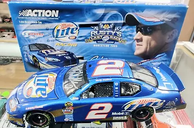 RUSTY WALLACE Signed #2 Miller Lite  1:24 Last Race 2005 Dodge Charger. • $69.99