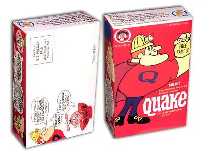 Quaker QUAKE 1 Oz. Sample Cereal BOX (BOX ONLY!)   • $15