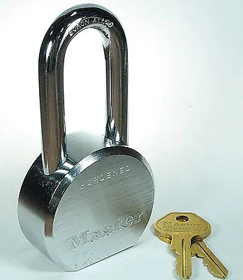 $36.42 • Buy Lock From Master 6230KALH KEYED ALIKE Long Carbide Shackle Extreme Security
