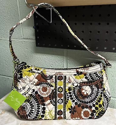 NWT Vera Bradley Cassidy Shoulder Bag Handbag Purse Cocoa Moss Pattern • $29.99