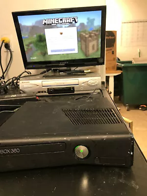 $9.99 • Buy Microsoft Xbox 360 S Console Black Controller No HDD Model 1439 W/ Minecraft