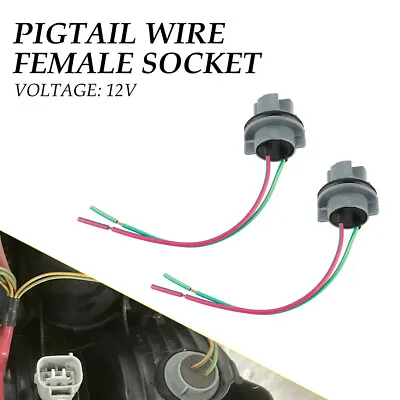 2PCS 7440 Bulb Socket Brake Lamp Turn Signal Light Harness Wire Plug Connector • $9.99