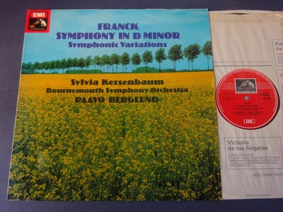 £4 • Buy FRANCK - SYMPHONY IN D MINOR / VARIATIONS LP, BSP, Paavo Berglund, EMI ASD 3308