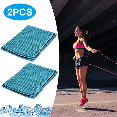 2PACK Cooling Towel Ice Towel Neck Wrap For Sports Running Jogging Gym Chilly UK • £4.99