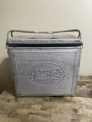 1950's Pepsi Cola Vintage Aluminum Drink Cooler / Ice Chest • $149.99