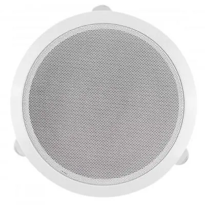 Fox 8  Ceiling Speaker 100 V 5/10/20 Watt Switchable Fullrange Metal White • £27.99