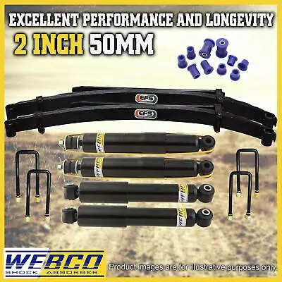 2 Inch 50mm Easy Lift Kit Shock Absorbers EFS Leaf Springs For Holden Rodeo RA • $755