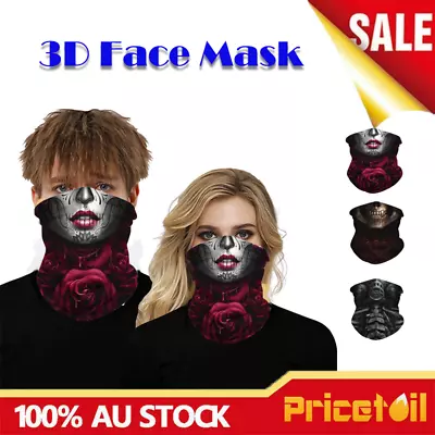 3D Multi-function Face Mask Sun Shield Neck Tube Neckerchief Balaclava Headband  • $11.98