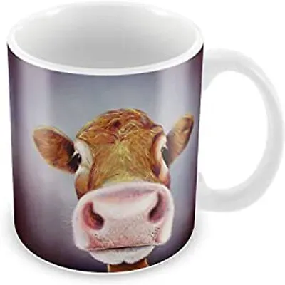 £12.95 • Buy Nosey Cow Ceramic Mug Adam Barsby Mothers Day Valentines Gift Birthday Present
