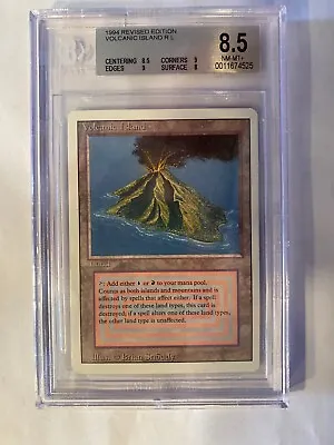 Volcanic Island Revised MTG BGS 9 Corners 8.5/9/9/8 Grade 8.5 NM-MT+ (RG)4RCards • $1495