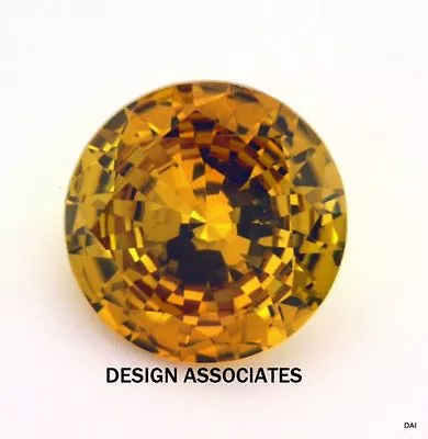 Lab Created Golden Sapphire 7 Mm Round Cut Aaa • $1.59