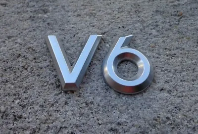 Mercury V6 Trunk Emblem Badge Logo Letters Silver Rear Mariner Milan OEM Genuine • $12.84