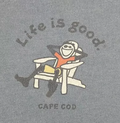 Life Is Good Vintage Shirt Mens Extra Large Cape Cod Jake Adirondack Adult A51 • $26.92