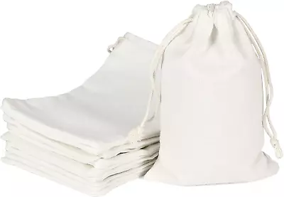 Cotton Drawstring Bags 4x6 Inch And 20pcs Muslin Bags Reusable Sachet Bag Small • $13.87