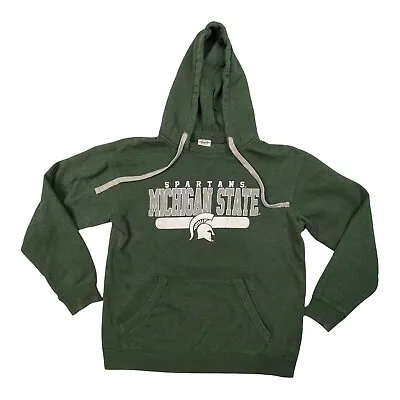 Michigan State University Spartans Hoodie Men Medium Sweater Pullover Green MSU • $9.08