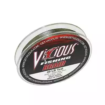 Vicious Fishing BPG Standard Braid PE Fiber Fishing Line Moss Green - 150 Yards • $8.04