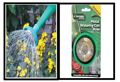 Traditional Metal & Rubber Watering Can Rose Universal Fitting Water Attachment • £4.99