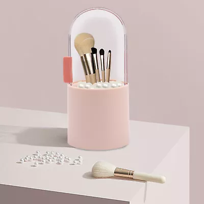 1.5L Modern Dustproof Makeup Brush Holder Cosmetic Brushes Storage Box Organizer • $4.89