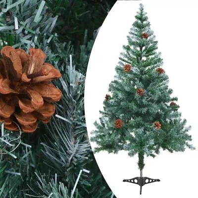 Christmas Tree Frosted Design With Pinecones 150cm Green 380 Bendable Branches • $60.95