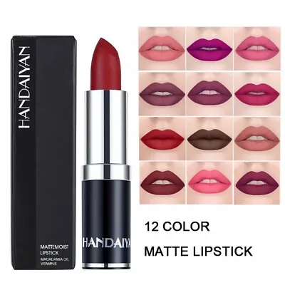 💙long Lasting Velvet Matte Lip Color Waterproof Lipstick Pigment Makeup💙 • £3.59