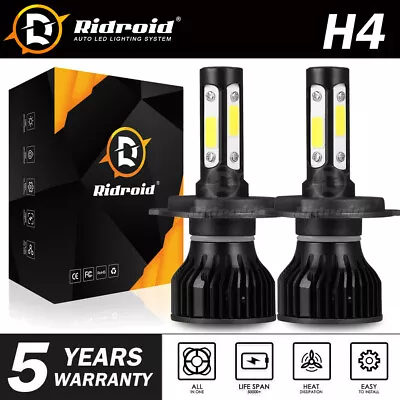 9003 H4 LED Headlight Bulbs Kit 10000W 1000000LM Hi/Lo Beam Super Bright White • $16.99