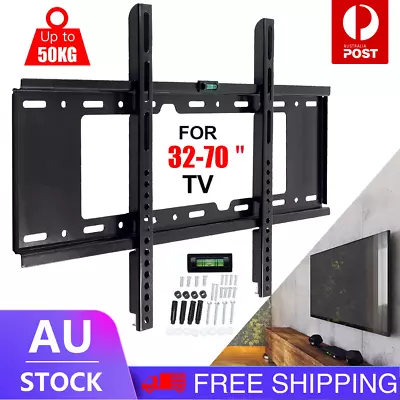 $20 • Buy TV Wall Mount Bracket Fixed Slim LCD LED 32 40 42 47 50 55 60 62 65 70 75 Inch