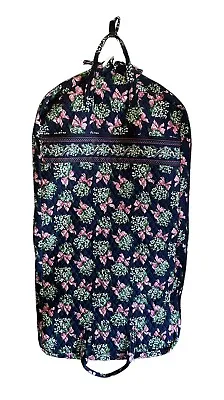 Navy Blue Vera Bradley Garment Bag 1999 Lily Of The Valley Breast Cancer Retired • $45