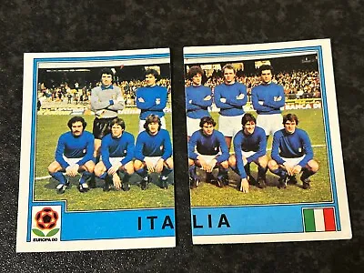 Panini Europa 80 - Unused Sticker - Italian Team  - Italy - #137 #138 • £10