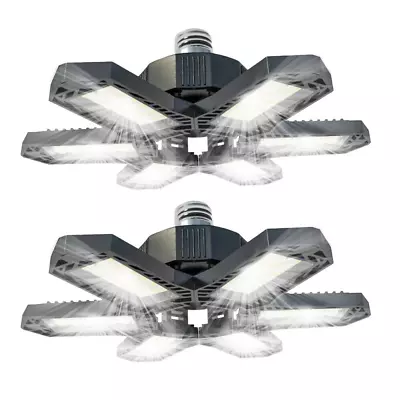 2Pack LED Garage Light 600W 900000LM Deformable Bright Shop Ceiling Bulb Lamps • $19.95