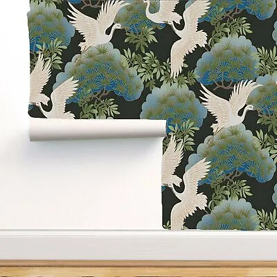 £26.70 • Buy Japanese Crane Printed Peel And Stick, Decoration Wallpaper, Removable Wallpaper