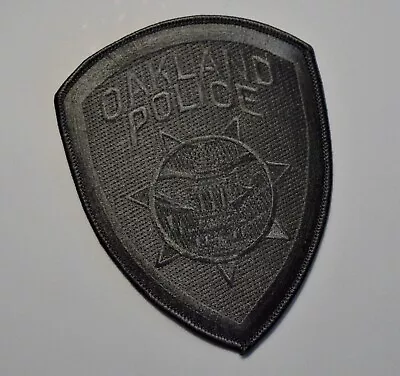 Oakland California Police Tactical Ops. Subdued All Black Patch ++ Mint CA • $32.49