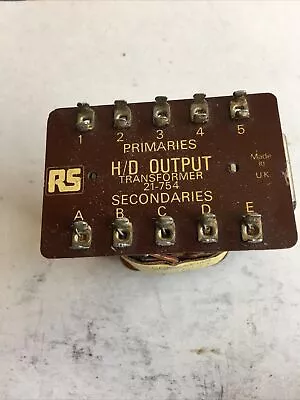 1970 Radio Spares Heavy Duty 15 Watt Output Transformer Working Nos Original • $750