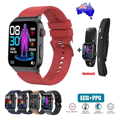 $24.59 • Buy E500 Blood Glucose Smart Watch ECG Monitoring-Blood Pressure Fitness Tracker HOT