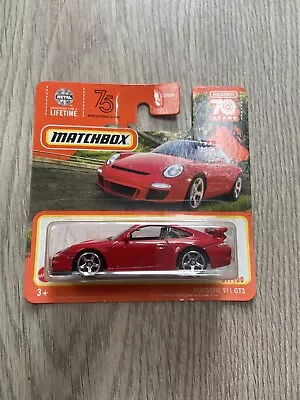 Matchbox Porsche 911 GT3 Red Short Card 1:64 Scale • £4.75