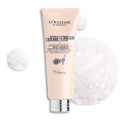 L’Occitane Cream-to-Foam Facial Cleanser Infused With Fig And Honey 125ML NEW • $34.99