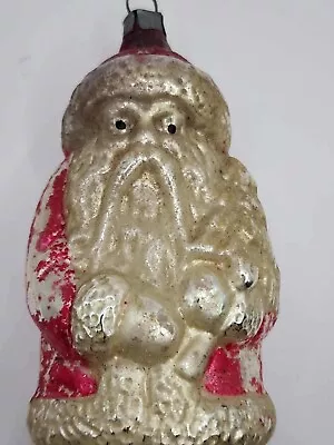 Nice Very Old Antique German Large Full Body Santa Christmas Ornament ~1920 • $6.50