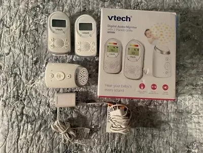 Vtech Digital Audio Monitor Model TM8212-2 With Two Cordless Parent Units • $15