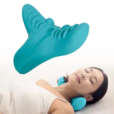 Neck Pillow Massager Cervical Traction Pain Device Neck Shoulder Relief Relax • £6.19