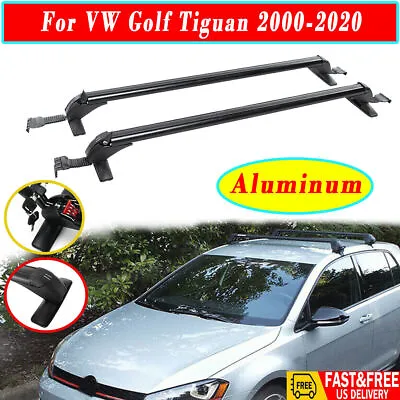 43.3  Top Roof Rack Cross Bar Luggage Carrier For VW Golf Tiguan MK6 2000-2020 • $82.95