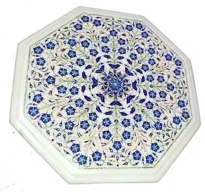 £456.68 • Buy 12  Marble Top Table Semi Precious Stones Fine Floral Handmade Inlay Decor