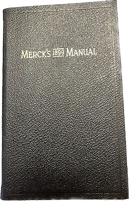 MERCK'S 1899 Manual Of The Materia Medica 1st Edition 100th Anniversary Reprint • $29.99